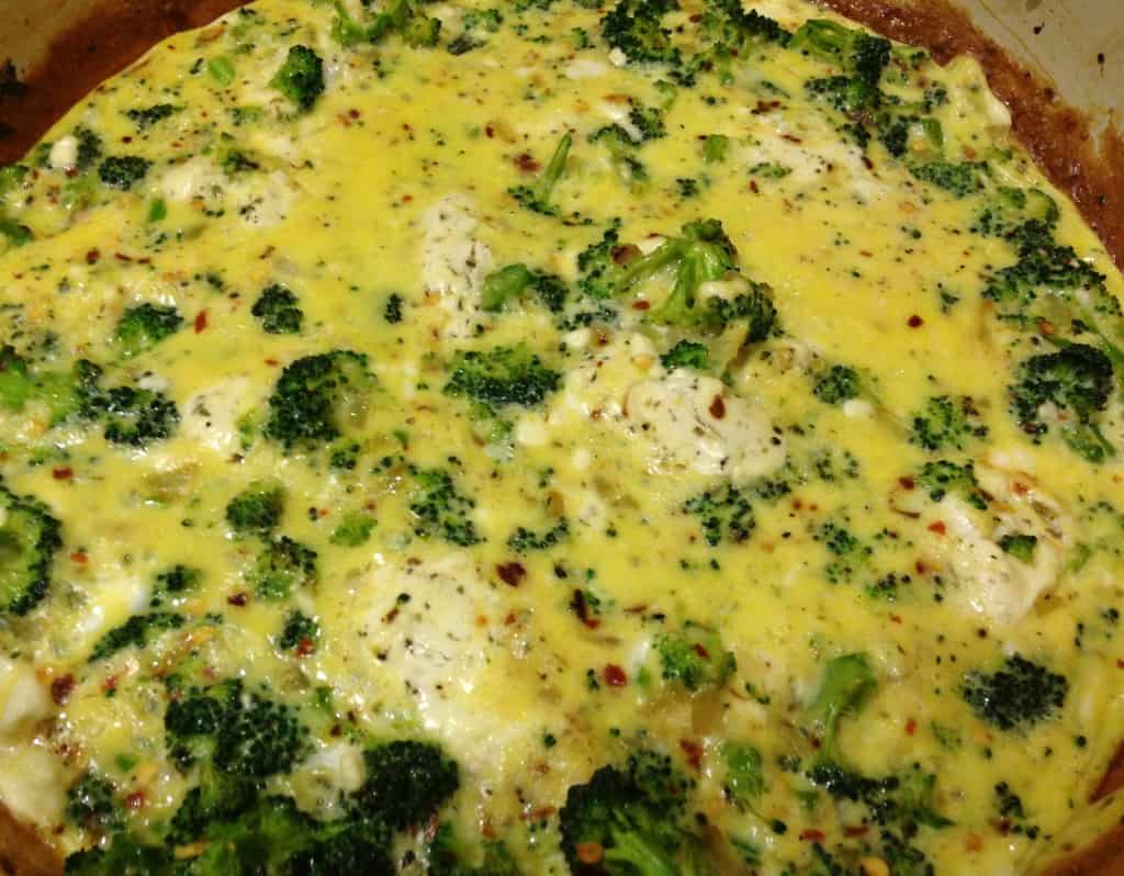 Broccoli and Goat Cheese Frittata Glutenfreeliac